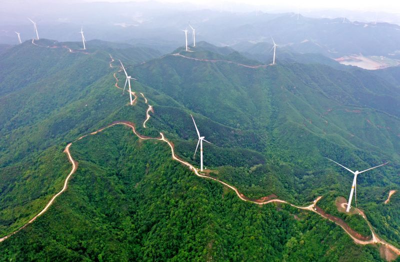 江西峡江：风力发电助推绿色发展