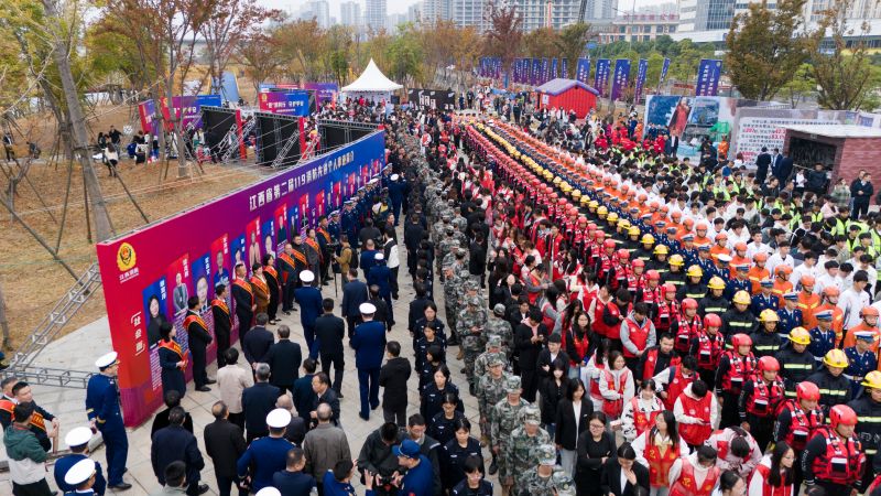 江西省消防宣传月在南昌启动 全民学消防氛围浓